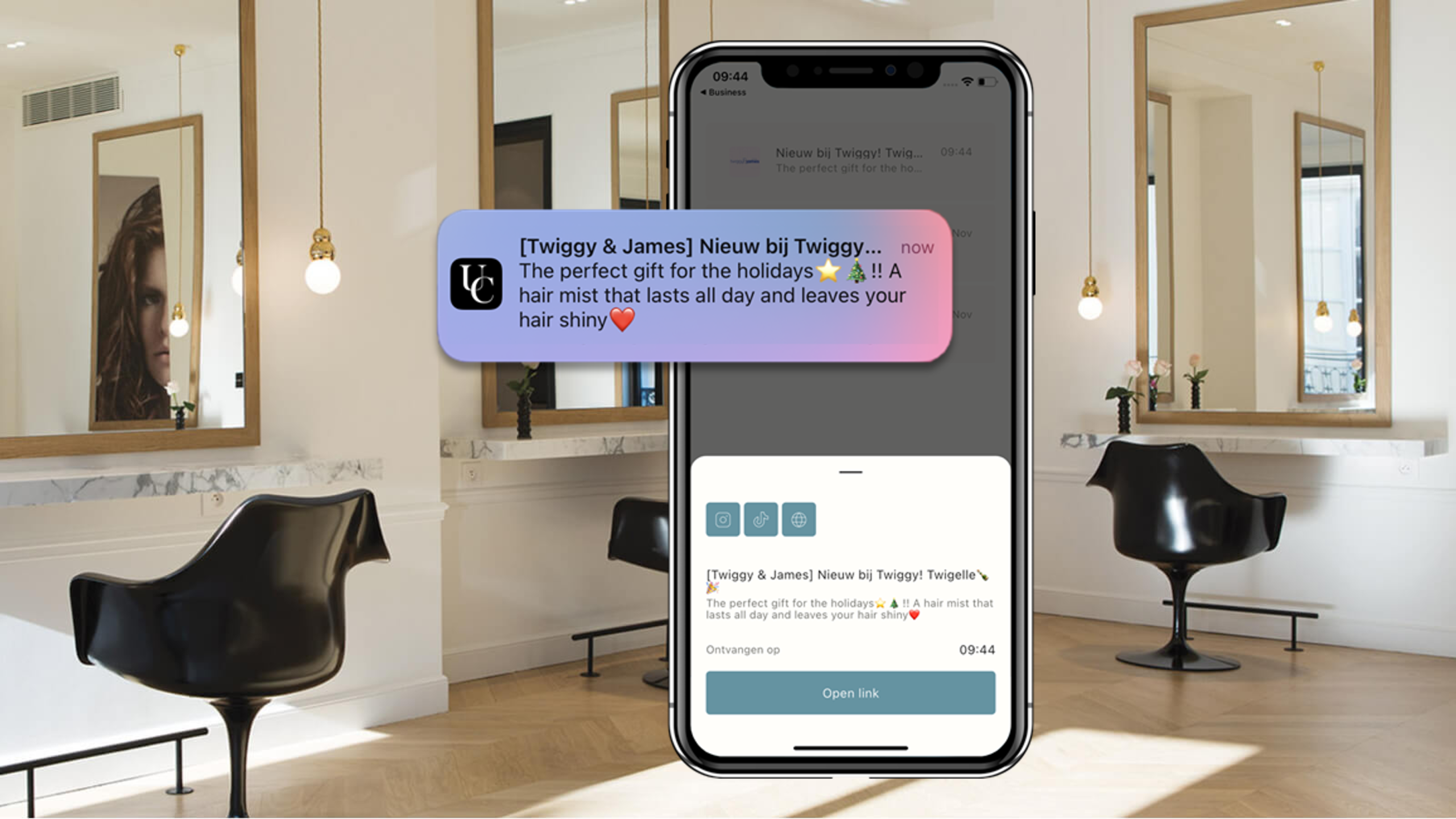 Pushberichten van Urban Collect als Marketing tool voor lokale ondernemers